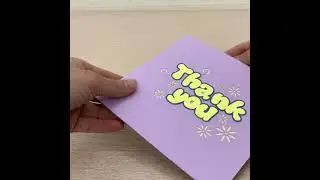 Thank You Pop Up Card #popupcard #3dcard #thankyoucard #merci #danke