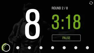 Tabata Timer -  8 rounds of 20 seconds with 10 second rests
