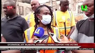 Oforikrom, A/R: Municipal Assembly, NADMO Support Fire Victims