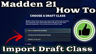 How to Download Rosters and Draft Classes | Madden 21| Tutorial + New Rosters available on Xbox One!