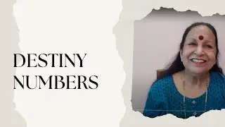 Destiny numbers| Learn Astrology and Numerology with me| Om Sai Ram- Dr Manju Lata #destinynumbers