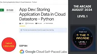 App Dev: Storing Application Data in Cloud Datastore - Python || Arcade Level 1 #qwiklabs || #GSP184