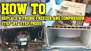 How to Replace a Fridge Freezer Compressor Step-by-Step in srikakulam #airconditioning #hvac