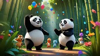 Two Chubby Pandas Say Hello | Fun Animal Song for Kids | Nursery Rhymes and Baby Songs