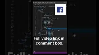 Facebook logo using HTML and CSS. #shorts #html #css #vscode #facebook #logo