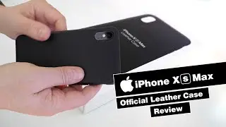 iPhone XS Max Leather Case - Black Hands On Review