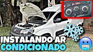 INSTALANDO AR CONDICIONADO NA FIORINO 🥶 TRABALHAR RODANDO POUCO COMPENSA? DUAS CARGAS EM UM DIA 😍