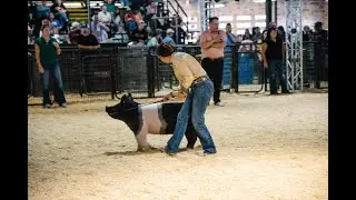 Sisters Show Precocious Pigs at State Fair
