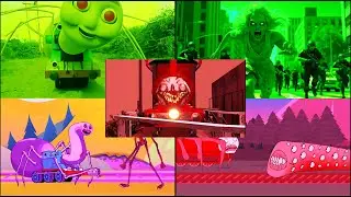 Mutant Train Monster🆚Friendly Engine🆚Dark Rail Beast—Epic Tiles Hop Showdown Tiles Hop Edm Song#140