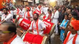 Vighnaharan dhol pathak, Nashik - Nashikcha raja Visarjan 2016