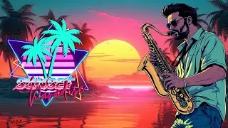Sunset Beach | 80s Synthwave // Retrowave // Smooth Jazz // 80s Music// Saxophone 🎷