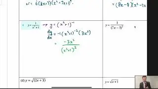 Differentiation L12 Eg3 cd Using Chain Rule for functions to a power