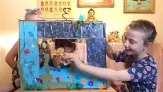 The Blind Turtle Puppet Show Atisha KMC childrens meditation class 2016