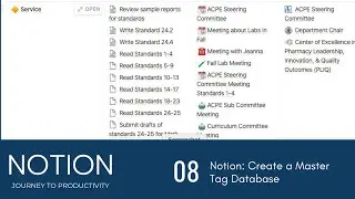 Notion 08: Master Tag Database