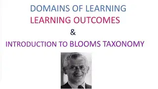 DOMAINS OF LEARNING , LEARNING OBJECTIVES AND INTRO TO BLOOMS TAXONOMY IN TELUGU