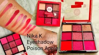 Nicka K Eyeshadow Palette - Poison Apple // Review + Swatches