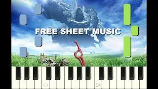XENOBLADE CHRONICLES Main Theme, Nintendo, Piano Tutorial with free Sheet Music (pdf)