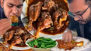 Eating Lunch(Rice & Spicy Mutton Curry) With Friends at Bheramara Lakeview Hotel