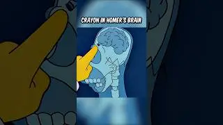 Crayon in Homer's brain