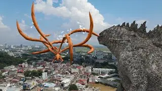 Legendary Godzilla vs Kurama (Kyubi)