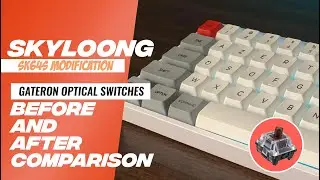 SK64S Mods | Before & After Typing Sounds Comparison (Gateron Optical Brown Switches)