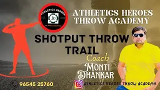💥ShotPut Throw TRAIL 🎱 Coach -Monti Dhankar 🇮🇳❤️ #improvethrowpower #motivation #athlete 🏃@YouTube