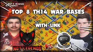 New Top 8 TH14 War Base of NGT Legends vs SpaceStation Gaming With Links || Latest TH14 War Bases