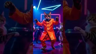 Cat DJ Party 🎧🐾 | Bollywood Hip Hop Fusion in Dubai #shorts #CatDJ #DanceCats #BollywoodHipHop