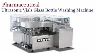 FAT 120 Heads Rotary Ultrasonic Pure Water Washing Machine#30000BPHVialGlassBottleWasher