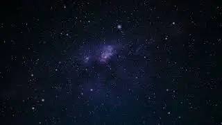 Purple Particles With Nebula Background