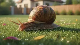nature slow-motion snails 
