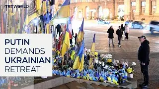 Putin links ceasefire to Ukrainian retreat from occupied zones