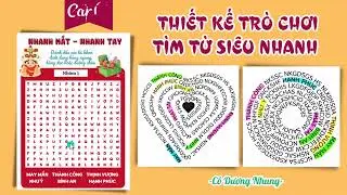 THIẾT KẾ TR&Ograve; CHƠI T&Igrave;M TỪ  SI&Ecirc;U NHANH TR&Ecirc;N CANVA // C&ocirc; Dương Nhung