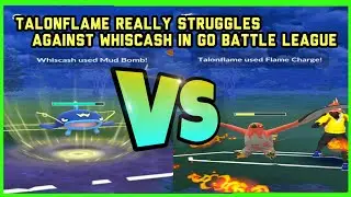 Talonflame really Struggles against Whiscash in Go Battle League