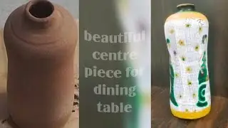 clay water bottle review/Diy eco friendly water bottle/beautiful centerpiece for dining table