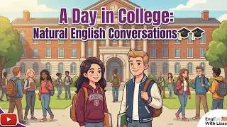 Describe Your Typical College Day | Natural English Conversation Podcast | English With Lisaa 🎓