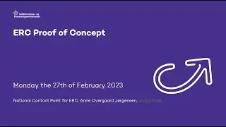Webinar: ERC Proof of Concept