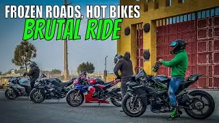 Frozen Roads, Hot Bikes | Brutal Superbikes Morning Ride in Lahore