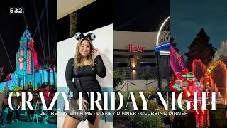 DISNEY TO THE CLUB: Insane Crowds + Watching Fantasmic + Heat Nightclub Girls' Night | Vlog 532