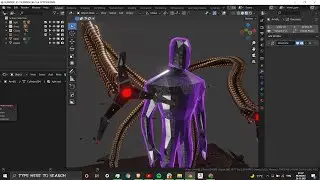 Easy Doctor Octopus Model in Blender 3.0.0 ||  (With Free blender file) || Spiderman No way Home