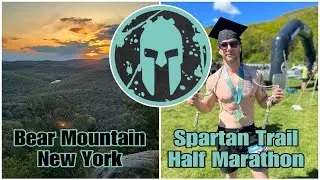 Spartan Trail Bear Mountain Half Marathon | HARDEST Trail Race Of My Life! | 6th Place Finish