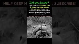 Japan TRAINED for Jungle Warfare &mdash; British Had ZERO Training, Lost Malaya || WW2 #shorts #ww2