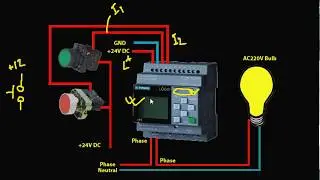 PLC Training Tutorial Bangla Lecture 01 Lamp Control with Latch