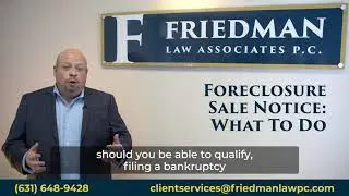 Foreclosure Sale Notice: What To Do