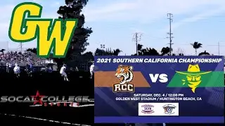 SCFA Football Playoffs: Riverside at Golden West - 12/4/21 - Noon