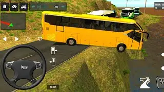 BUS SIMULATOR INDONESIA|| Bus🚌 Driving👮&zwj;♂️ City euro Coach bus Simulator 🔥-Android Gameplay Bus 2024