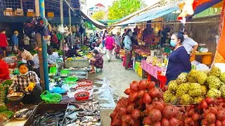 Mixed Market Food Scenes Around Kromoun Market And Boeng Tumpon - Amazing Street Food Tour