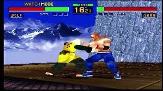 Virtua Fighter 2(Sega Saturn)-Wolf vs Shun V