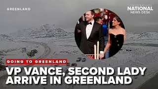 Vice President JD Vance and second lady Usha Vance arrive in Greenland