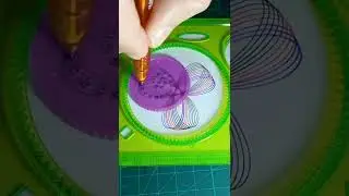 colourful spirograph drawing ASMR video #viralshorts #shorts